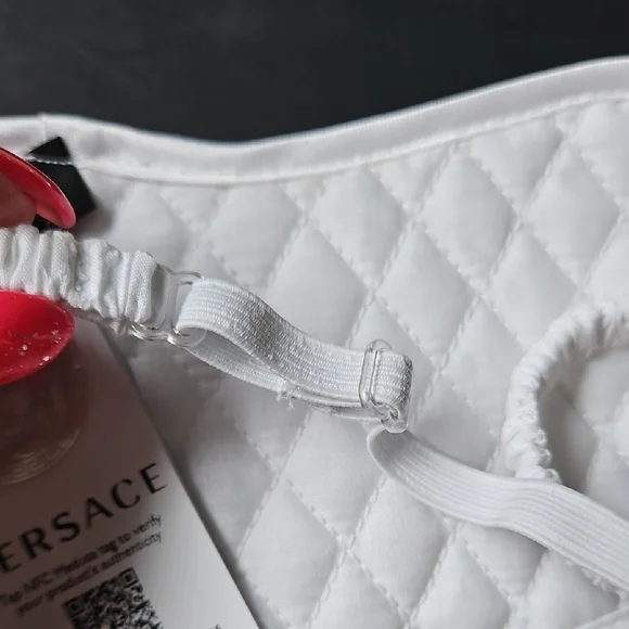 NWT Versace Pink and Gold Medusa Silk Eye Mask W/Box - Picture 5 of 6